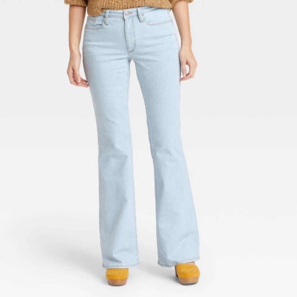 Women's High-Rise Flare Jeans - Universal Thread™ Light Blue 14